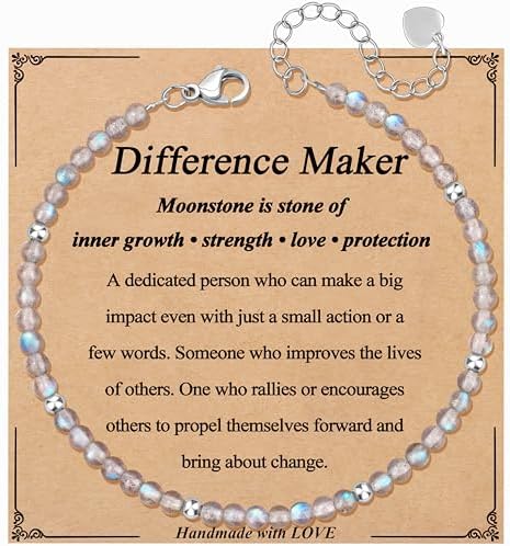 JoycuFF Moonstone Bracelet Christmas Birthday Valentines Gifts for Women by Joycuff