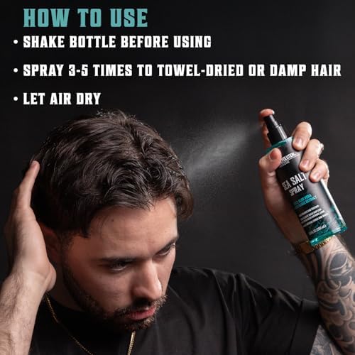 Viking Revolution Sea Salt Spray for Men - Hair Texturizing Spray 8.8 oz - Image 5