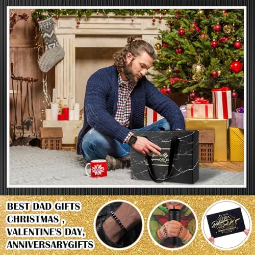 Tioncy 10 Pcs Mens Gift Set, 16oz Tumbler Wallet Belt Tie,Chinese Red - Image 4