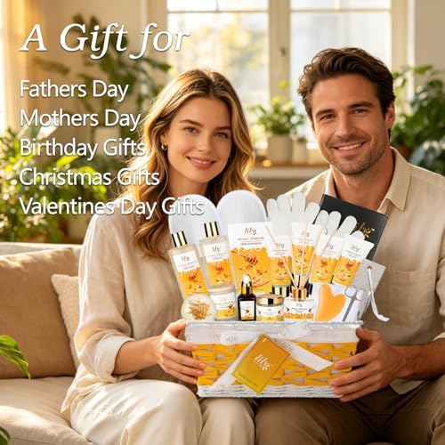 21Pcs Spa Gifts Set, Moisturizing Almond Spa Gift Baskets for Women & Men - Image 2
