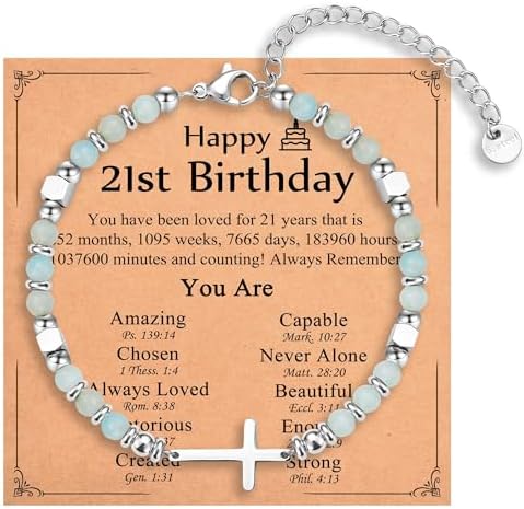 Religious Cross Bracelet for Women Girls, Christian Gifts by IKIATY