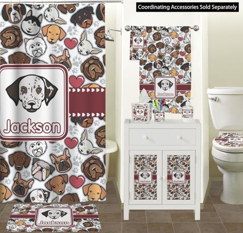 RNK Shops Personalized Dog Faces Waste Basket - Double Sided (White) - Image 3