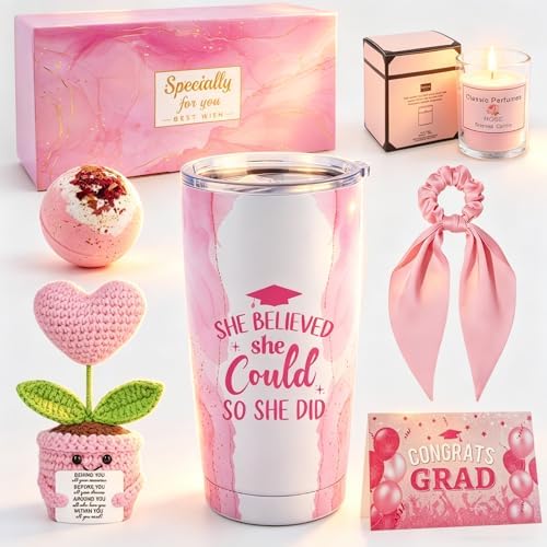 Graduation Gifts for Women Girls, She Believed She Could So She Did Themed by Puchod