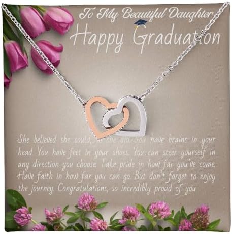 VIRAGIL 2023 Graduation Gifts for Her, Class of 2024 Love Knot Sterling Silver Pendant Necklace Senior College Graduation Jewelry Gifts for Girl Daughter by VIRAGIL