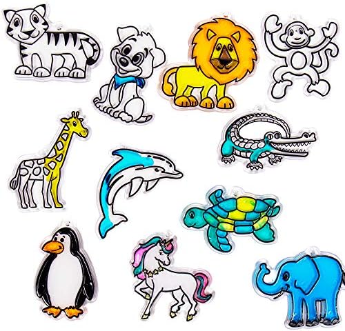 Made By Me Animal Suncatcher Refill Pack 12 pk by Horizon Group USA, multicolor, one size by MadebyMe