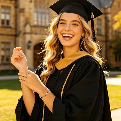 2026 Graduation Gift for Her, Graduation Bracelet Natural Stone Beads Bracelets Middle High School College 5th 8th Grade Grad Jewelry Gifts for Women Girls - Image 5