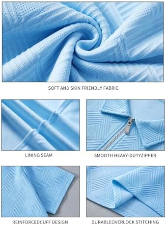 Men's Summer Outfits 2-Piece Polo Short Sets Shirt Sweatsuit - Image 4