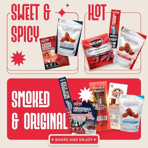 Beef Jerky & Nuts Gift Basket – Jerky Variety Pack & Birthday Gifts For Men - Image 4