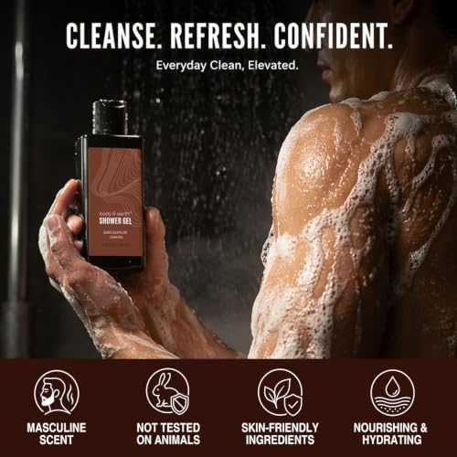 Body & Earth 8pc Sandalwood Gifts for Men Spa Gifts Bath Set for Man - Image 2