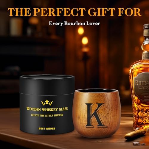 Birthday Gifts for Men, Initial Whiskey Glasses Personalized Gifts for Men - Image 5