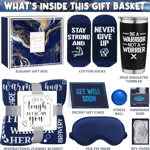 Get Well Soon Gifts Basket for Men After Surgery Cancer Chemo Care Package - Image 2