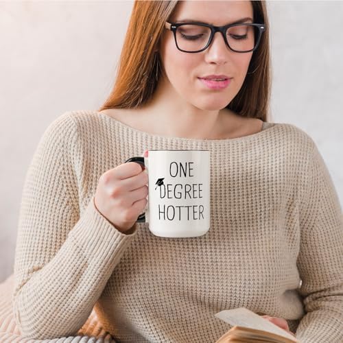 Petalsun Graduation Gift for Her, Him - 15oz Ceramic One Degree Hotter Mug - Image 6