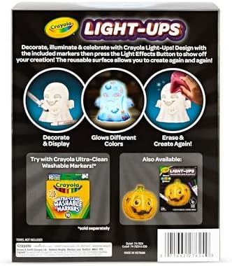Crayola Light-Ups Ghost, Reusable Coloring Light Up Halloween Toy for Kids - Image 4