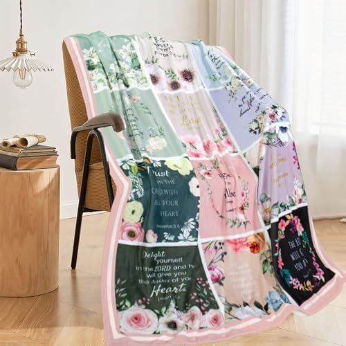 Christian Gifts for Women, Religious Birthday Blanket 60"X50" - Image 3