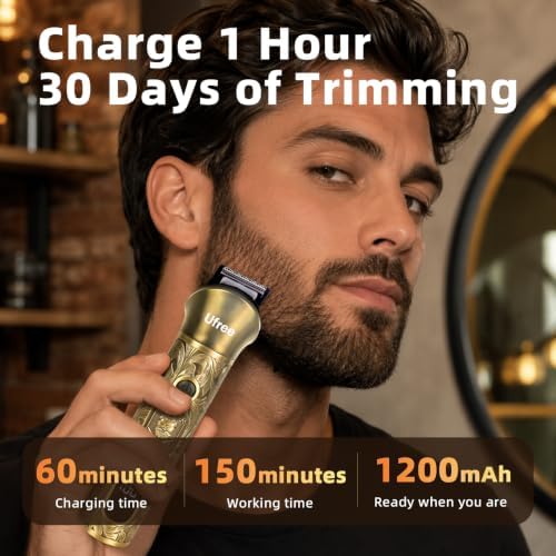 Ufree Professional Beard Trimmer for Men, Electric Shaver Razor, Men Gift - Image 5