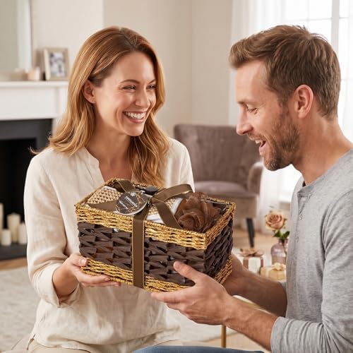 Gifts for Men, Sandalwood 32 Pcs Bath & Body Gifts Basket Set for Men - Image 3