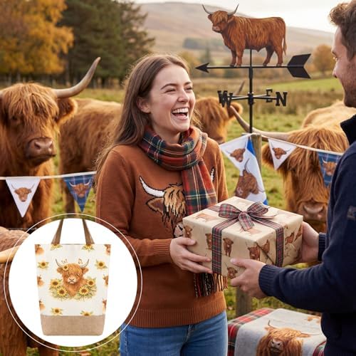 Sadnyy 6 Pcs Highland Cow Gift Sets for Women Unique Highland Cow Gift Set - Image 7