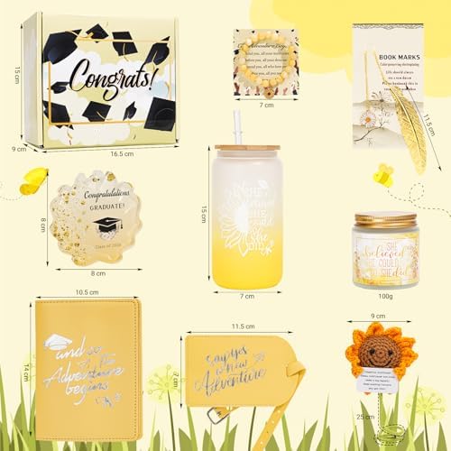 Graduation Gift for Her 2026,She Believed She Could So She Did,Congratulation College High School Glass Cup Candle Graduation Box - Image 7