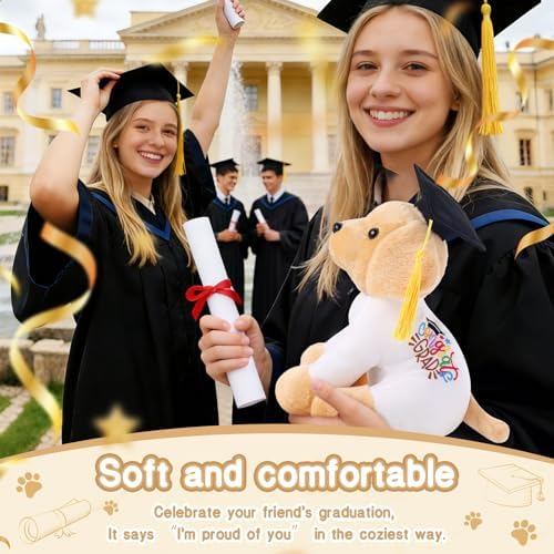 Blank Golden Retriever with Graduation Cap Toys Autograph Stuffed Dog Class of 2026 Graduated Plush Stuffed Teddy Animal Dog for Graduation Day Gift(Bernese Mountain Dog) - Image 7