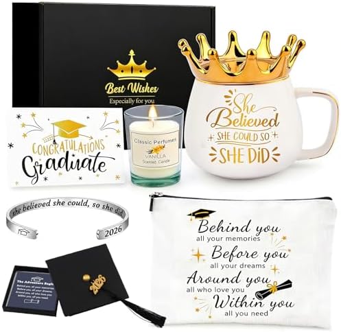 Graduation Gift for Her 2026 with She Believed She Could So She Did by Coosilion