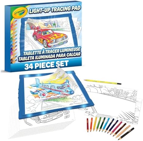 Crayola Light Up Tracing Pad - Blue, Drawing & Tracing Projector for Kids, Sketching Light Box Table, Toys for Kids, Gift for Girls & Boys, Ages 6+ - Image 2