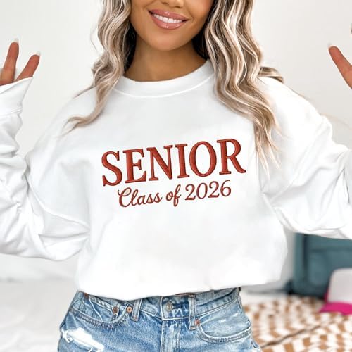 Chillever - Custom Embroidered Senior Sweatshirt, Custom Class of 2026 Graduation Shirt, Grad to be, Graduation Gifts - Image 3