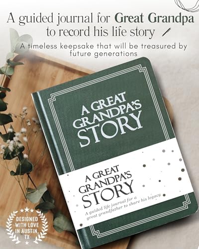 Great Grandpa's Life Story Journal (Hardcover): A Meaningful Keepsake to Share His Journey and Memories, Book Includes 250+ Prompt Questions, Sentimental Gifts for Father's Day, Birthday & Christmas - Image 3
