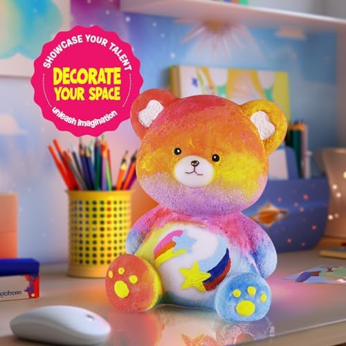 Paint Your Own Bear Lamp Kit, Crafts for Kids Ages 6-12, Gifts for Girl Boy - Image 4