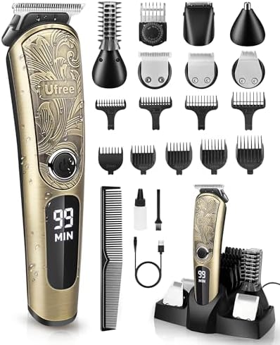 Ufree Beard Trimmer, IPX7 Waterproof Electric Razor Shavers, Gifts for Men by Ufree