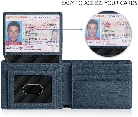 RUNBOX Wallet for Men -Slim Rfid Leather Mens Bifold Novelty Wallets 2 ID Window With Gift Box Men's Accessories - Image 2