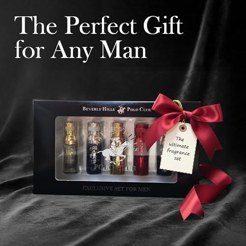 Beverly Hills Polo Club 5 Piece Mini Gift Set Exclusive for Men, EDT Eau De Toilette 5 Mini 0.5oz Bottles - Image 6