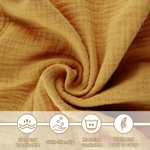 Muslin Security Blanket Lovey for Babies, Soft Goose Lovey for Self-Soothe - Image 3