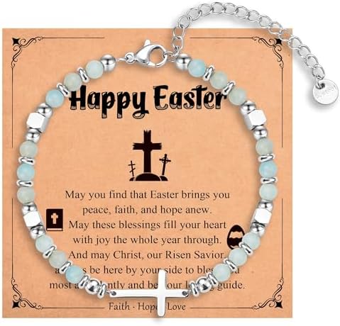 Religious Cross Bracelet for Women Girls, Christian Gifts by IKIATY