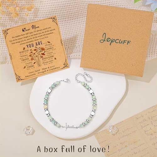 JoycuFF Gifts for Women Cross Faith Bracelet Christian Gifts - Image 5