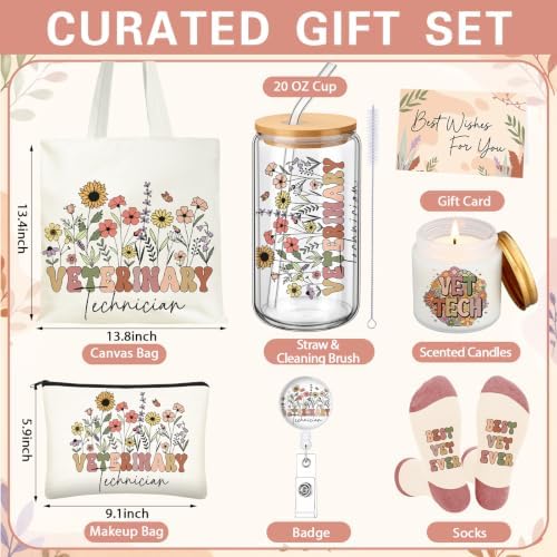 Funnymoom 6pcs Vet Tech Gifts for Women Veterinary Technician Gifts Set - Image 3