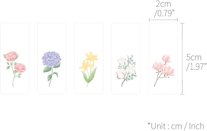 Monolike Magnetic Bookmarks Front Garden ver.1, Set of 5