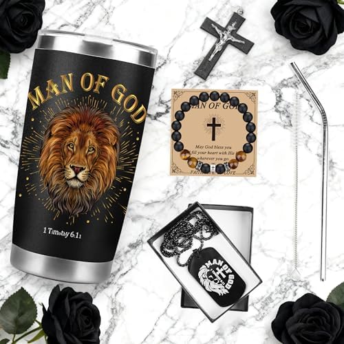 CRASHOT Christian Gifts for Men, Travel Tumbler Religious Gift Set - Image 6