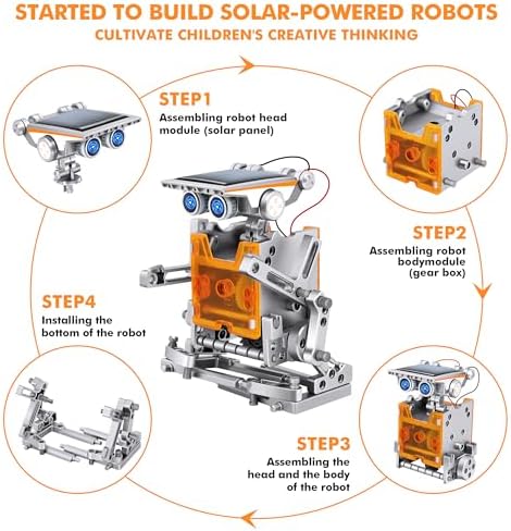 STEM 13-in-1 Education Solar Power Robots Toys for Boys Age 8+ - Image 2