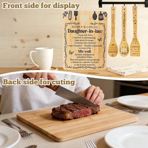Daughter in Law Gifts, "Recipe for a Special Daughter-in-Law" Cutting Board - Image 4