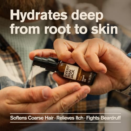 Every Man Jack Hydrating Beard Oil for Men, Vanilla Cedar, 1oz (2pk) - Image 5