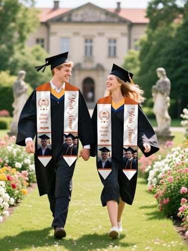 Dicodes Custom Graduation Stole Class of 2026 Personalized Graduation Sash Graduation Gift and Keepsake with Photo Text - Image 6