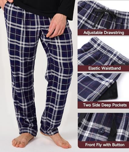BAMBOO COOL Men's Pajama Set Long Sleeve PJs with Pants & Pockets - Image 5