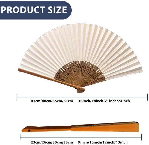WERWAES 48Pcs Custom Folding Fan with Photo Hand Held Fans Foldable for Wedding Dancing Saloon Cosplay Party Props Decorative Folding Fans Iedal Personalized Gifts for Women Men