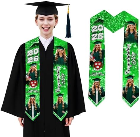 D-Story RN Graduation Stole Custom Nursing Stole Registered Nurse BSN MSN Graduation Sash Class of 2026 by Enjoy-yjl