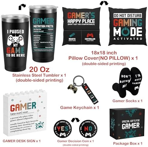 Gamer Gifts for Men Boyfriend Dad Brother Birthday Day, 2026 Graduation Gift for Son, Gaming Accessories for Room, Gaming Stuff - Gamer Gift Set Box - Image 2