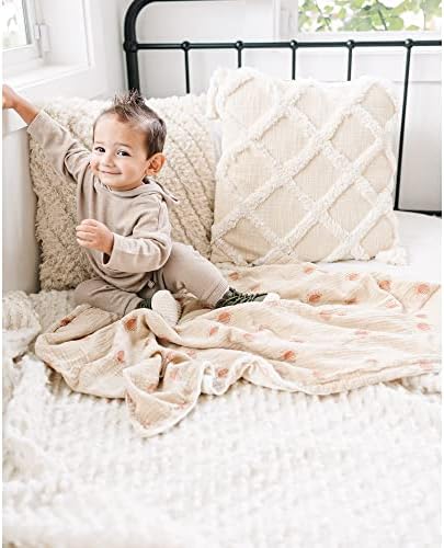 Konssy Soft Muslin Baby Blanket for Unisex Boys & Girls, 30 x 40 Inch - Image 5