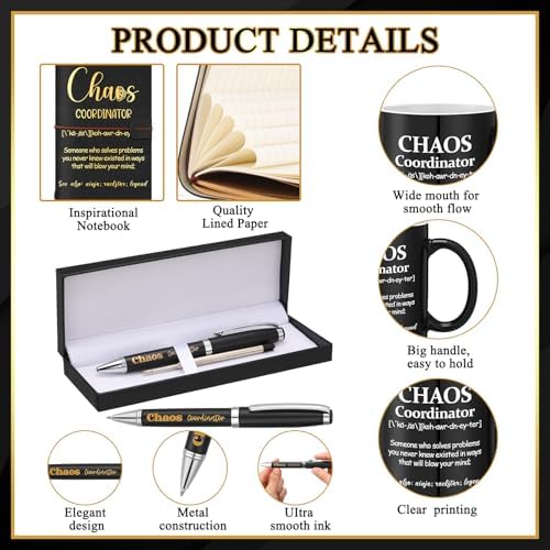 Shellwei 6 Pcs Chaos Coordinator Gifts Thank You Gifts for Men - Image 3