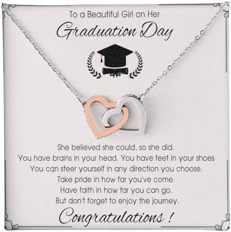 VIRAGIL 2023 Graduation Gifts for Her, Class of 2024 Love Knot Sterling Silver Pendant Necklace Senior College Graduation Jewelry Gifts for Girl Daughter by VIRAGIL
