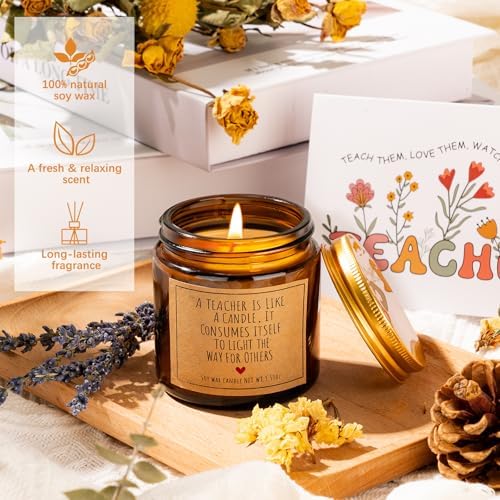 Teacher Appreciation Gifts for Women, Thank You Gifts for Teachers from Students – Teachers Day, End of Year, Graduation, Retirement, Birthday Gift Basket with 16oz Drinking Cup, Journal(Brown) - Image 5
