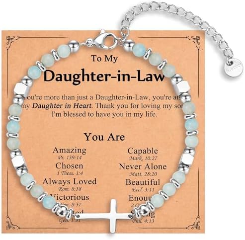 Religious Cross Bracelet for Women Girls, Christian Gifts by IKIATY